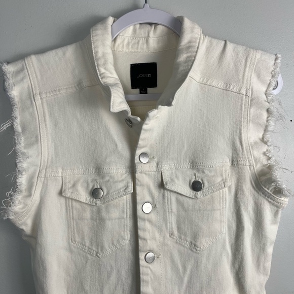 Joe's Jeans Joes Silvia Sleeveless Cropped Denim Jumpsuit size large - Picture 4 of 6